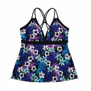 Swimsuits For All Tummy Control Tankini Swimsuit Womens 16 NWT‎